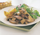 Barbequed Lamb and Mushrooms with Lemon