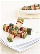 BBQd Tofu & Vegetable Kebabs