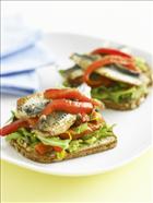 Grilled Sardine, Avocado and Capsicum Grill