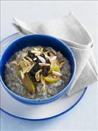 Creamy Buckwheat and Almond Kasha with Stewed Apple and Prunes