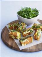 Sweet Potato, Basil and Asparagus Frittata